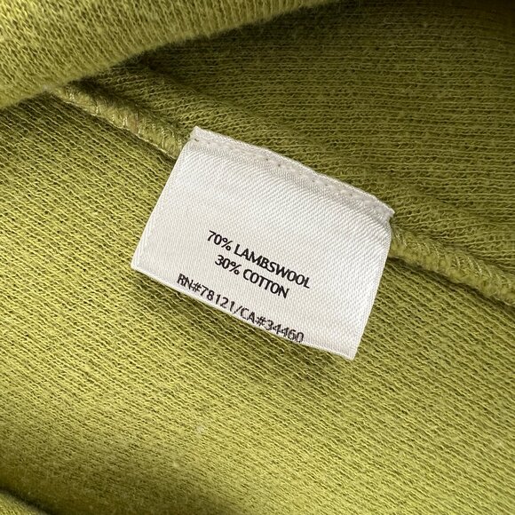 Eileen Fisher Lambswool Cotton Cardigan Sweater Knit Light Coat Jacket Oversized - Picture 7 of 10